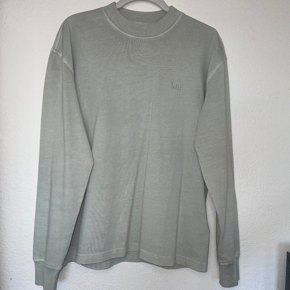 Kith Embroidered Light Green Long Sleeve (Size XS)